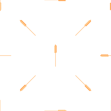 Beyaz arkaplanda pürüzsüz buğday deseni minimum vektör çizimi