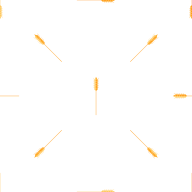 Beyaz arka plan sanatı üzerinde buğday kulaklı pürüzsüz desen