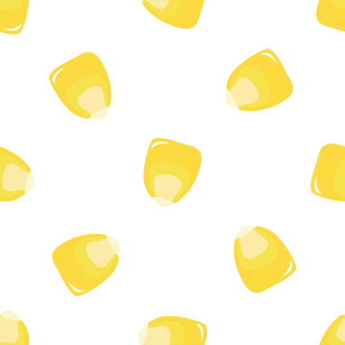 Beyaz Arkaplanda Kusursuz Sarı Mısır Çekirdekleri