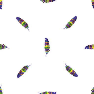 Beyaz arkaplan vektöründeki renksiz tüylerin deseni