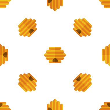 Beyaz Arkaplan Vektör Resiminde Kusursuz Arı Kovanı Deseni