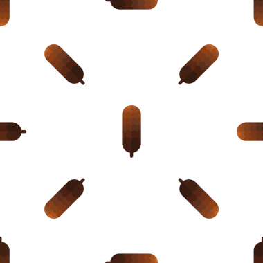 Düz kuyruklu kusursuz vektör deseni bitki düz tasarım tarzı, doğa