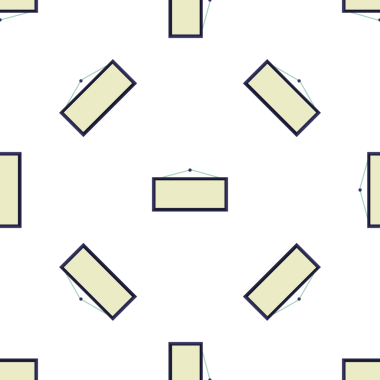 Dikdörtgen çerçeveli asma flaş vektör resminin kusursuz deseni