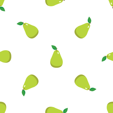 Basit armut çizimi ile kusursuz vektör deseni