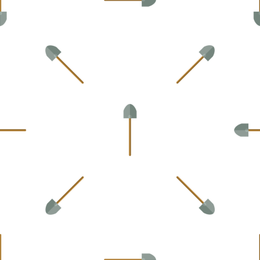 Kürek simgelerinin kusursuz deseni, bahçecilik, tarım, tarım ekipmanları