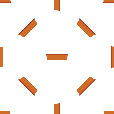 Temiz beyaz bir zemin üzerinde biçimlendirilmiş kahverengi bitkilerin kusursuz desenleri.