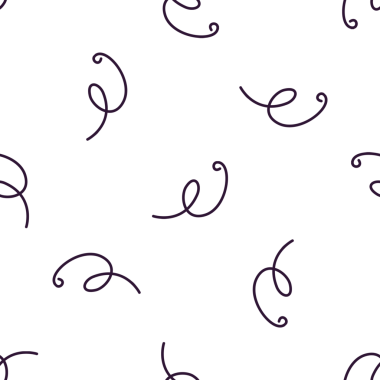 Beyaz arka planda elle çizilmiş minimalist, pürüzsüz desen