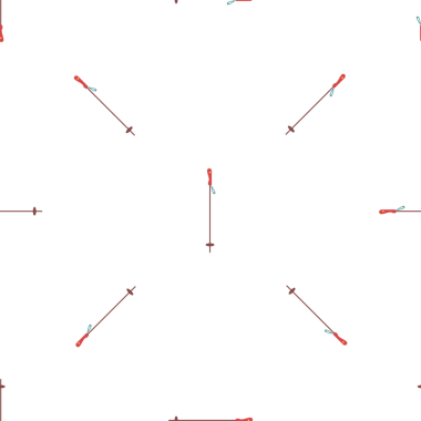 Çizgi film kayak direkleriyle kusursuz desen, kış sporu ekipmanları tasarımı