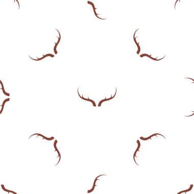 Tekstil tasarımı ve dekorasyonu için geyik boynuzları ile kusursuz desen