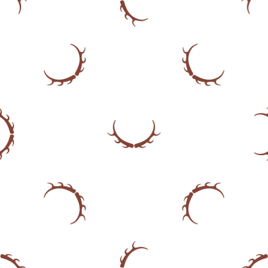 Tekstil ve duvar kâğıdı tasarımı fikirleri için geyik boynuzlarıyla kusursuz desen