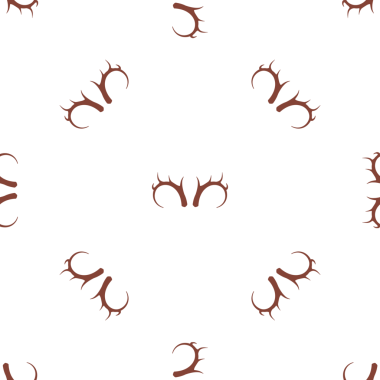 Geyik boynuzları ile kusursuz desen, tekstil veya ambalaj kağıdı tasarımı