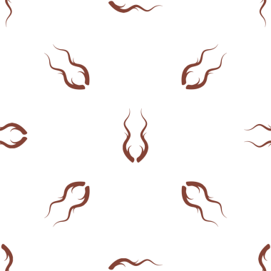 Soyut kıvrımlı şekillerin beyaz arkaplandaki kusursuz deseni