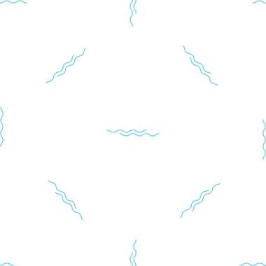 Beyaz arkaplan dizaynı üzerinde turkuazda ince dalga deseni