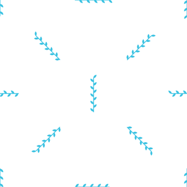 Biçimlendirilmiş mavi bitki elementleri model tasarım vektörüyle kusursuz arkaplan