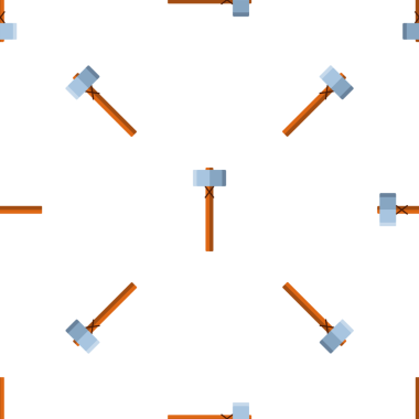 Kusursuz balyoz deseni, çizgi film çizimi, düz tasarım, sanayi, bina