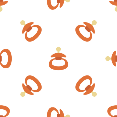 Paket kağıdı, tekstil tasarımı, arka planlar için bebek emziği ile kusursuz desen