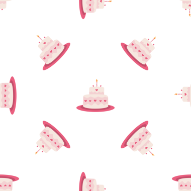 Kalplerle süslenmiş kusursuz çizgi film pastaları, kutlama geçmişi.