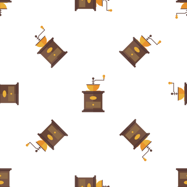 Klasik kahve öğütücüsü kusursuz desen tasarımı