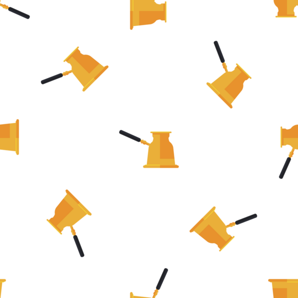 Geleneksel Türk Kahve Kabı Beyaz Arkaplanda Kusursuz Desen