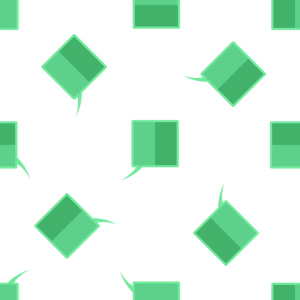 İletişim Konsepti için Kusursuz Yeşil Konuşma Kabarcıkları Deseni