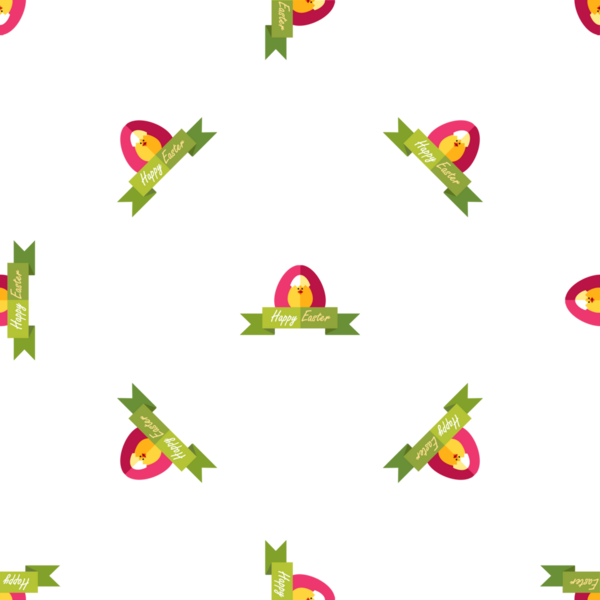 Yumurta ve kurdele arkaplanlı neşeli paskalya şablonu