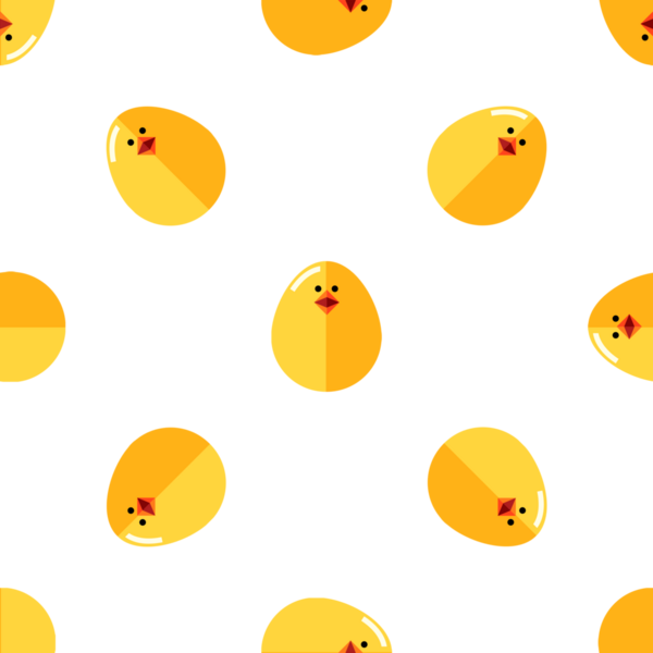 Paskalya Kutlamaları için Sevimli Sarı Tavuklu Yumurtalar