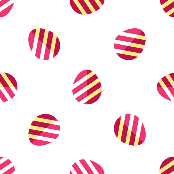 Bayramlık Bayram Dekorasyonu için Çizgili Paskalya Yumurtalarının Kusursuz Deseni