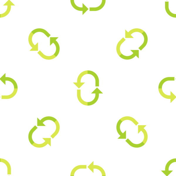 Yeşil geri dönüşüm oklu kusursuz vektör deseni, çevre dostu tasarım