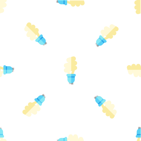 Beyaz arka planda enerji tasarruflu ampullerin kusursuz deseni