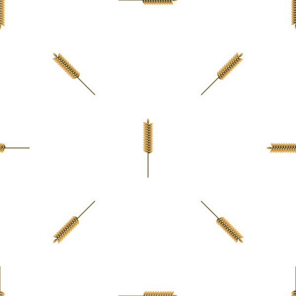 Beyaz arka planda kusursuz buğday deseni, vektör sanatı
