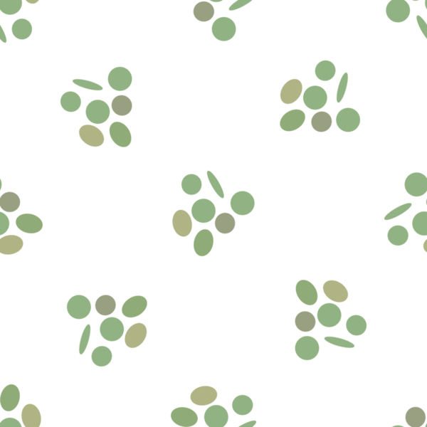 Beyaz arka planda küçük yeşil daireler içeren kusursuz bir desen.