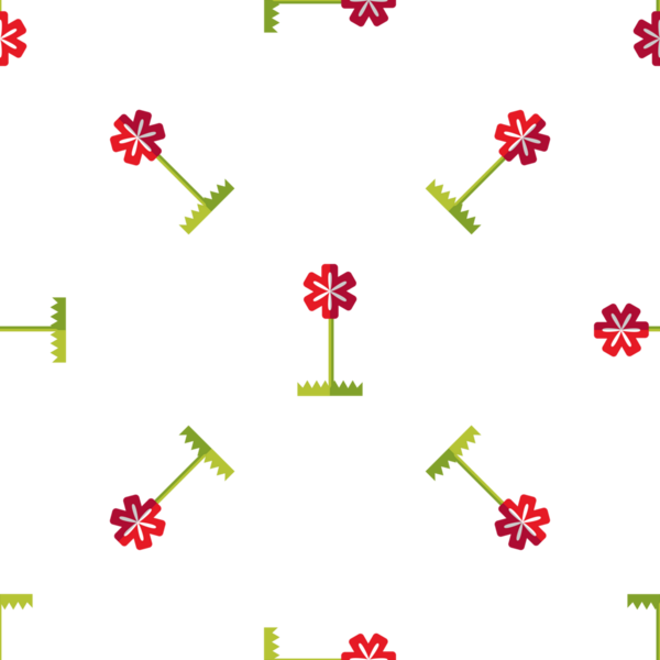 Dekorasyon arka planı için soyut kırmızı çiçekleri olan pürüzsüz desen