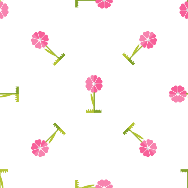 Beyaz arka planda pembe çiçekli pürüzsüz desen, çiçek deseni