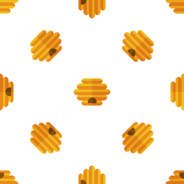 Beyaz Arkaplan Vektör Resiminde Kusursuz Arı Kovanı Deseni