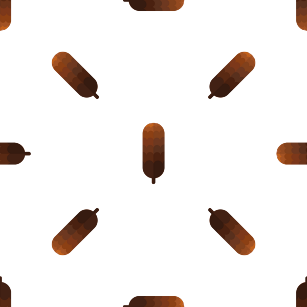 Düz kuyruklu kusursuz vektör deseni bitki düz tasarım tarzı, doğa