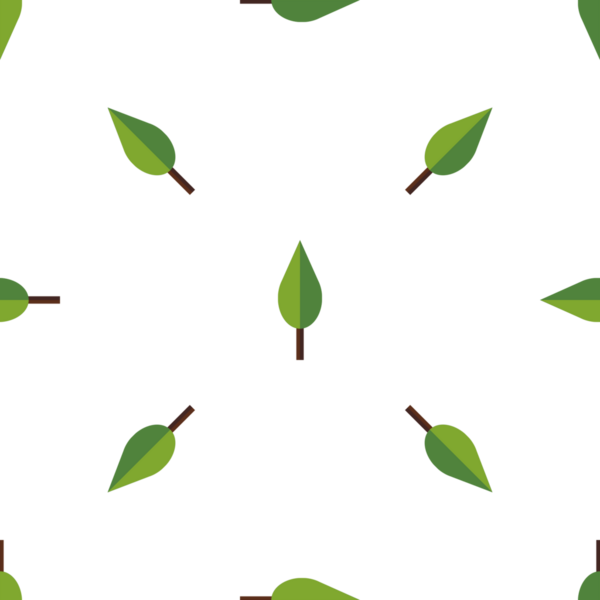 Beyaz arkaplan vektörü illüstrasyonunda yeşil yaprakların kusursuz deseni