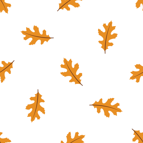Kusursuz sonbahar yaprakları desen arka plan, meşe yaprağı tasarımı, vektör