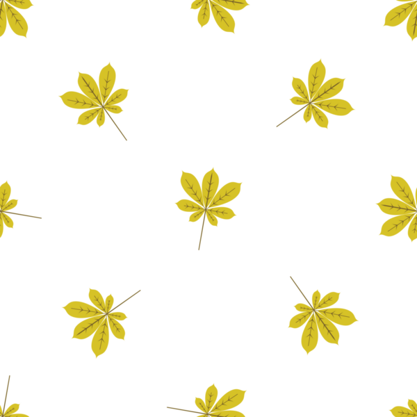 Kestane Yaprakları Sonbahar Renk Paleti Tasarımı ile Kusursuz Desen