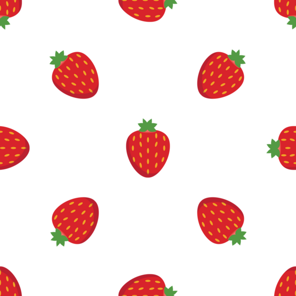 Beyaz arka plan dekorasyonunda kusursuz çilek deseni