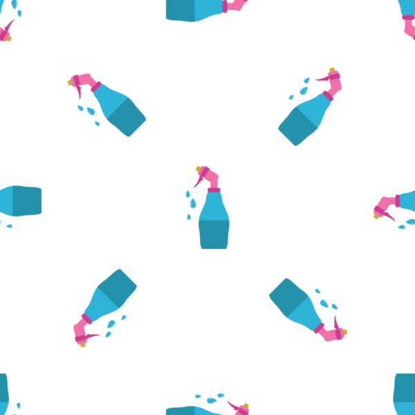 Temizlik spreyi şişeleri ile kusursuz desen hijyen konsepti tasarımı