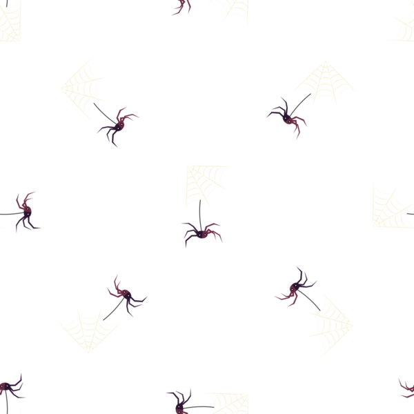 Örümceklerin ve örümcek ağlarının kusursuz deseni Cadılar Bayramı arkaplanı için mükemmel.