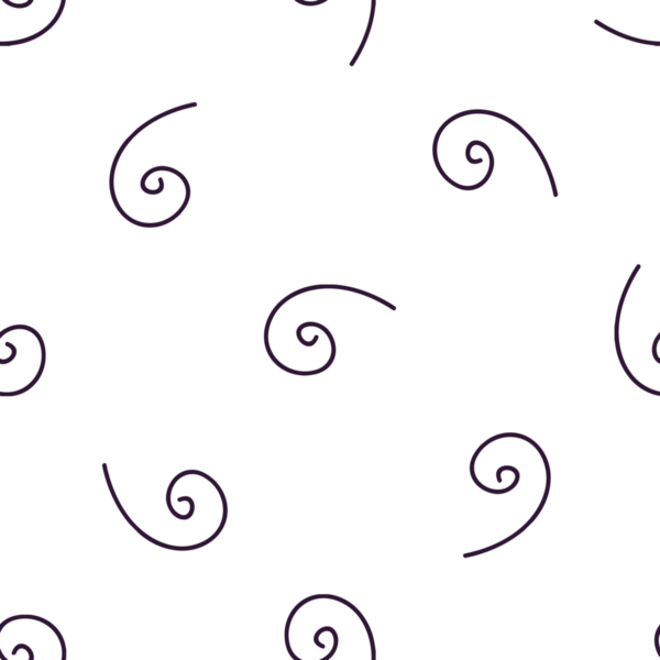 Beyaz arkaplan üzerinde basit çizgiler halinde minimalist girdaplarla kusursuz desen