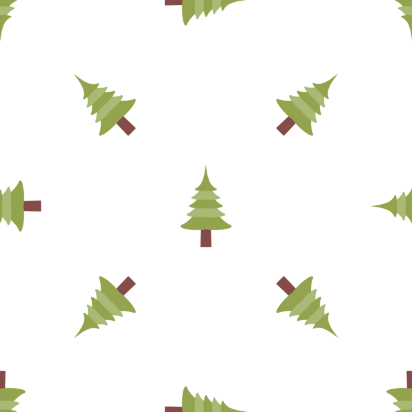 Beyaz arka planda biçimlendirilmiş noel ağaçları olan kusursuz şenlik deseni