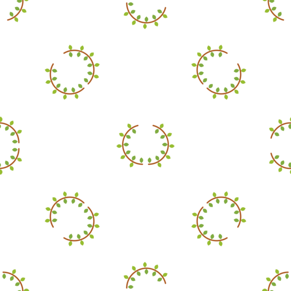 Kusursuz botanik desen. Beyaz arka planda narin yeşil yaprak dalları var.