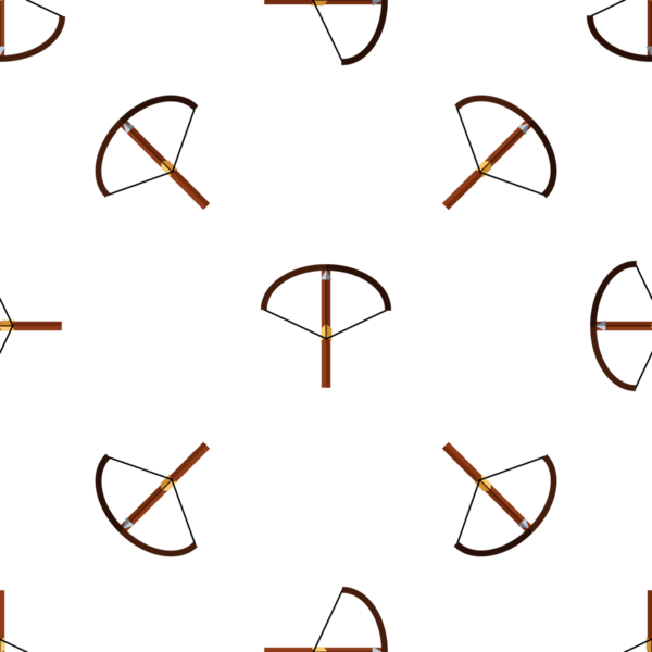 Ortaçağ Tema Tasarımı için Beyaz Arkaplanda Yay Deseni Tekrarlanıyor