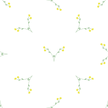 Tekstil tasarımı için sarı kır çiçeklerinin kusursuz deseni