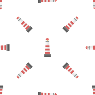 Beyaz arka planda izole edilmiş, pürüzsüz desenli ışık evleri.