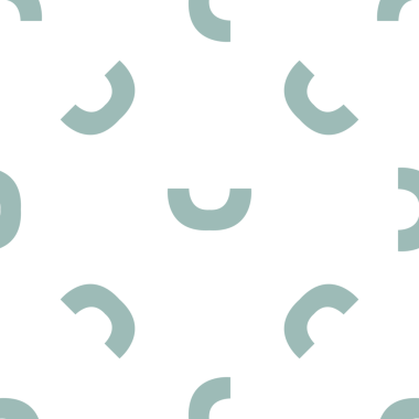 İnce deniz mavisi yarım daire beyaz arkaplanda kusursuz desen oluşturur.