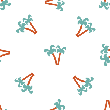 Yaz Titreşimleri İçin Şekillendirilmiş Palmiye Ağaçlarıyla Kusursuz Desen