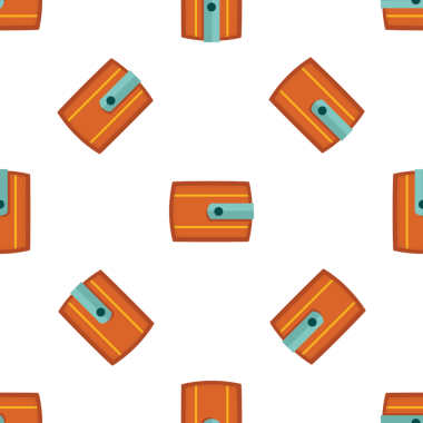 Biçimlendirilmiş cüzdanları ve finansal geçmişi olan kusursuz bir vektör deseni var.